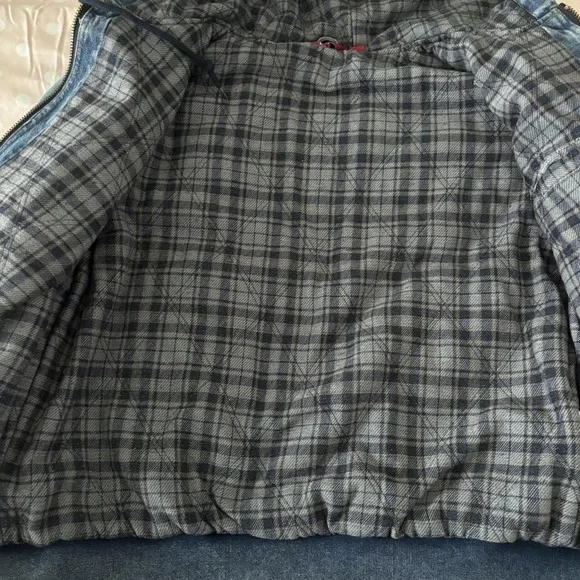 Supreme Blue Denim Zip-Up Hoodie - Picture 4 of 4